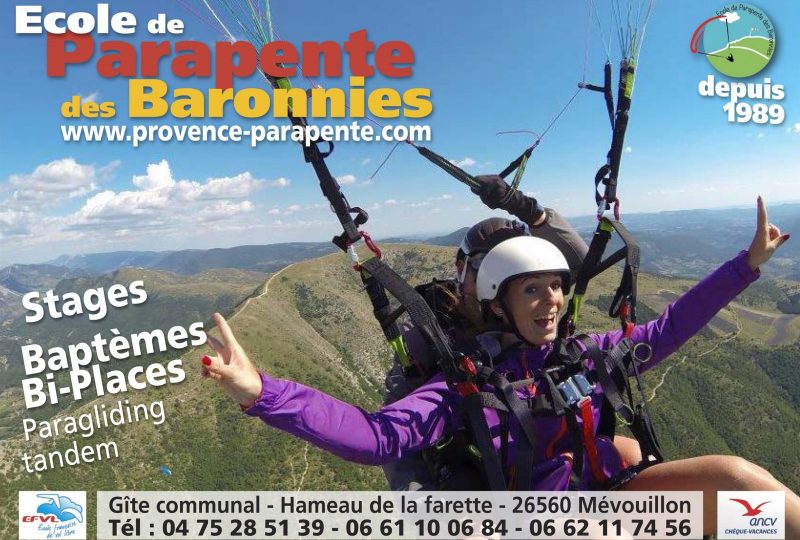 Ecole de parapente des Baronnies (paragliding) à Mévouillon - 4